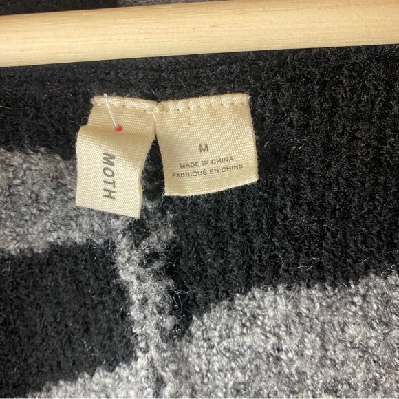 Anthropologie Moth Basel Zebra Print Longline Cardigan Sweater Size Medium - Picture 11 of 12